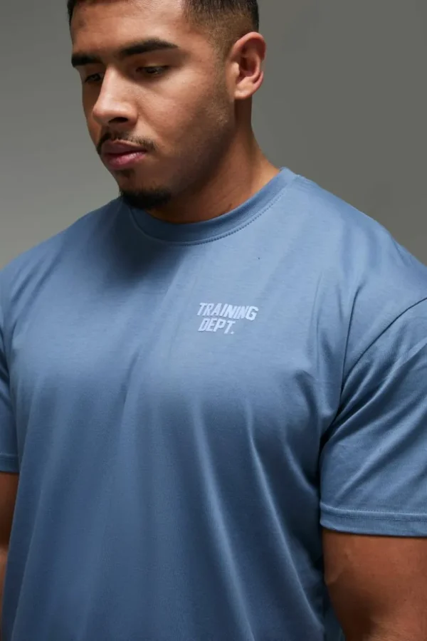 boohooMAN Training Dept Oversized T-shirt | Gym T-Shirts & Vests | Gym Clothes