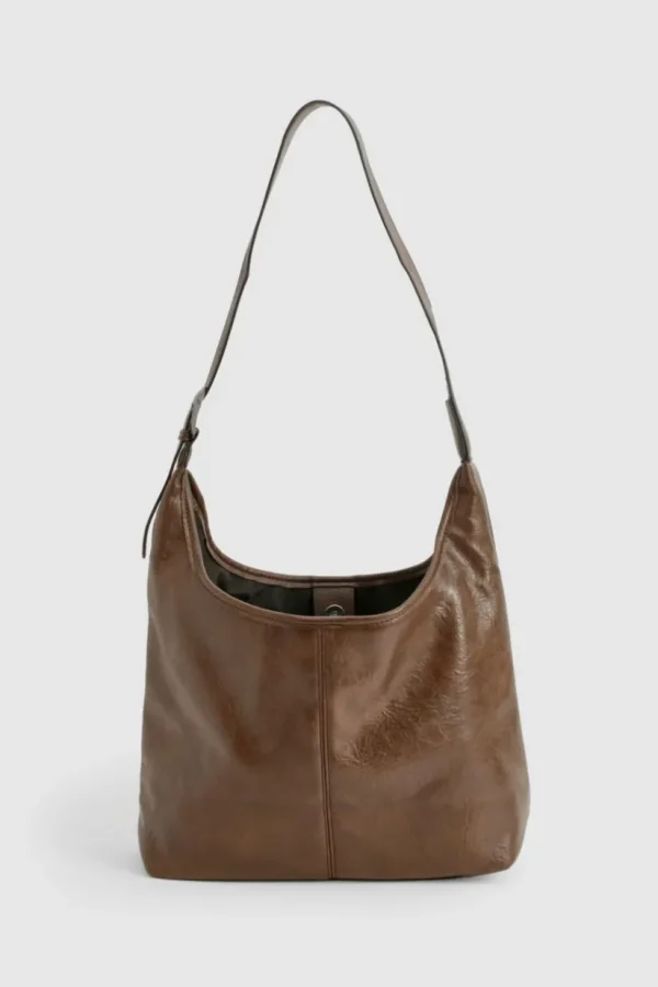 boohoo Western Buckle Slouchy Tote Bag | Women Shirts | Foundation