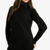 boohoo Wide Rib Bardot Neckline Mini Jumper Dress | Women Shirts | Foundation