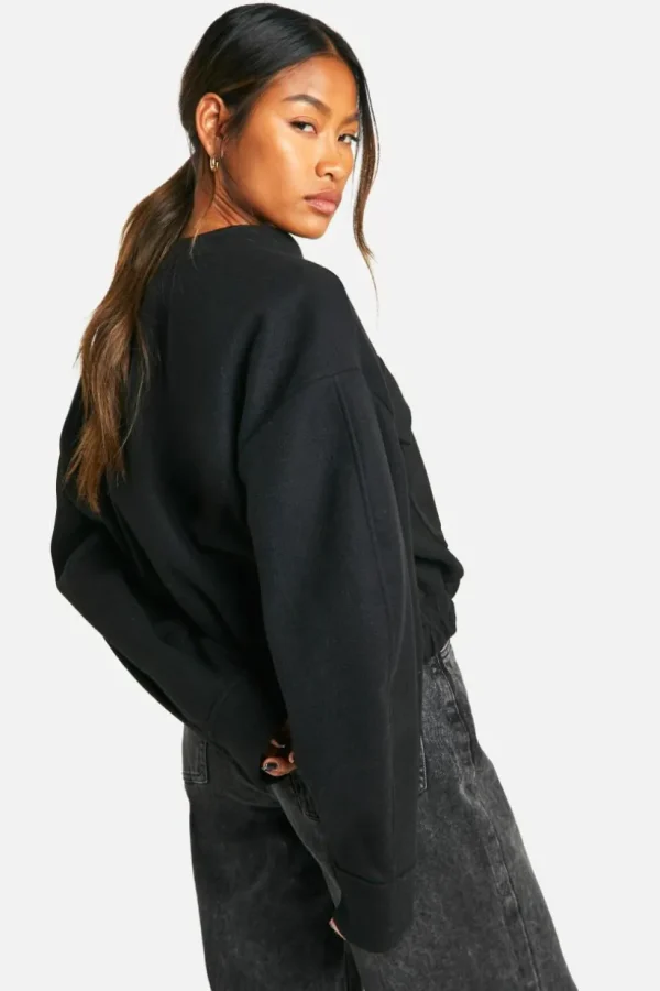 boohoo Wool Look Double Zip Bomber Jacket | Women Shirts | Foundation