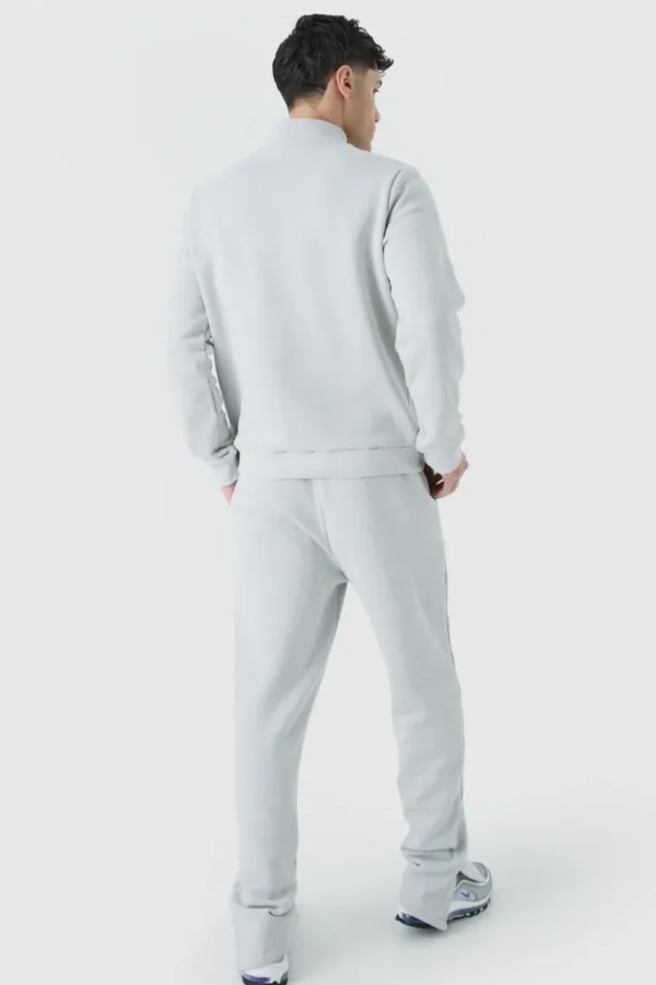 boohooMAN 1/4 Zip Funnel Neck Atlanta Sweatshirt Tracksuit | Tracksuits